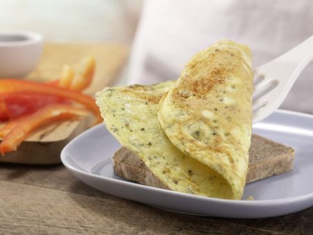 Käse-Omelett auf Vollkornbrot Zubereitung Schritt 6 Käse-Omelett auf Vollkornbrot Zubereitung Schritt 6