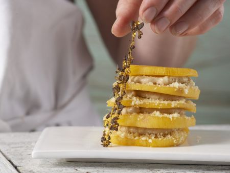 Kaki-Türmchen mit Espressocreme Zubereitung Schritt 11 Kaki-Türmchen mit Espressocreme Zubereitung Schritt 11