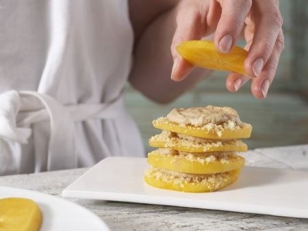 Kaki-Türmchen mit Espressocreme Zubereitung Schritt 9 Kaki-Türmchen mit Espressocreme Zubereitung Schritt 9