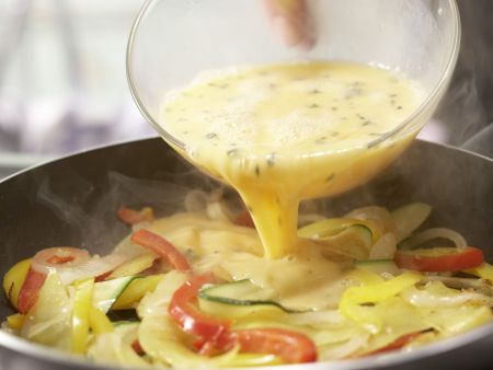 Kartoffel-Gemüse-Tortilla Zubereitung Schritt 9 Kartoffel-Gemüse-Tortilla Zubereitung Schritt 9
