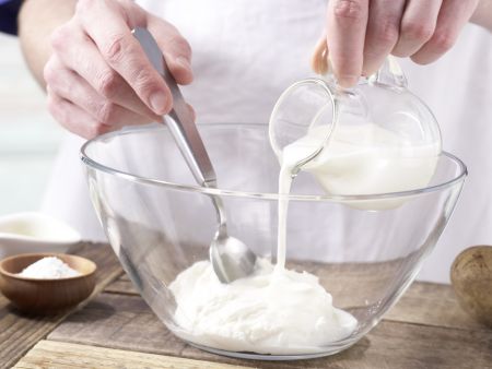 Kartoffel-Quark-Pizza Zubereitung Schritt 1 Kartoffel-Quark-Pizza Zubereitung Schritt 1