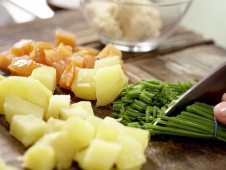 Kartoffel-Räucherlachs-Pfanne Zubereitung Schritt 4 Kartoffel-Räucherlachs-Pfanne Zubereitung Schritt 4