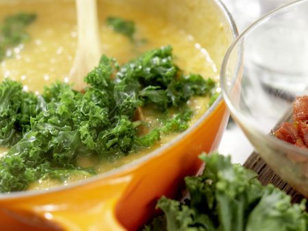 Kartoffelsuppe mit Grünkohl Zubereitung Schritt 8 Kartoffelsuppe mit Grünkohl Zubereitung Schritt 8