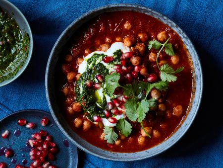 Kichererbsen-Tomaten-Eintopf mit Chermoula