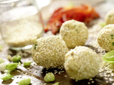 Kichererbsenbällchen im Pita-Brot Zubereitung Schritt 10 Kichererbsenbällchen im Pita-Brot Zubereitung Schritt 10