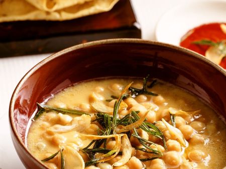 Kichererbsensuppe mit Papadam