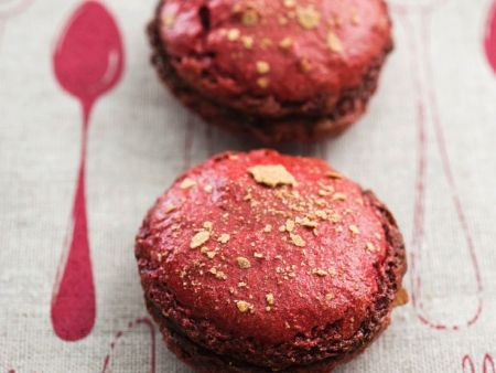Kirsch-Macarons