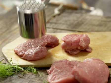 Kleine Kalbsrückensteaks und Thunfisch Zubereitung Schritt 8 Kleine Kalbsrückensteaks und Thunfisch Zubereitung Schritt 8