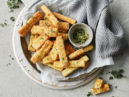 Knoblauch-Halloumi-Sticks