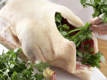 Knusprig gebratene Gans Zubereitung Schritt 5 Knusprig gebratene Gans Zubereitung Schritt 5