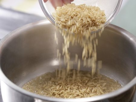 Kokos-Reis-Omelett Zubereitung Schritt 1 Kokos-Reis-Omelett Zubereitung Schritt 1