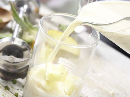 Kokos-Soja-Mix Zubereitung Schritt 2 Kokos-Soja-Mix Zubereitung Schritt 2