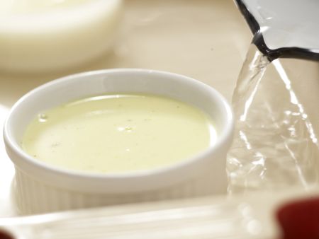 Kokosnuss-Flan Zubereitung Schritt 4 Kokosnuss-Flan Zubereitung Schritt 4