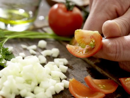 Krebssalat-Türmchen Zubereitung Schritt 8 Krebssalat-Türmchen Zubereitung Schritt 8