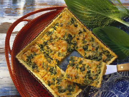 Lachs-Frühlingszwiebelkuchen Rezept