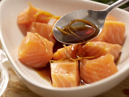 Lachs im Rettichnest Zubereitung Schritt 5 Lachs im Rettichnest Zubereitung Schritt 5