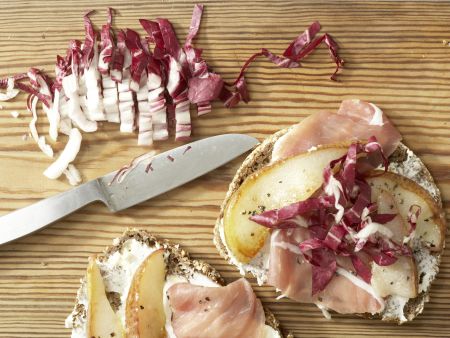 Lachsschinken-Frischkäse-Brote Zubereitung Schritt 4 Lachsschinken-Frischkäse-Brote Zubereitung Schritt 4
