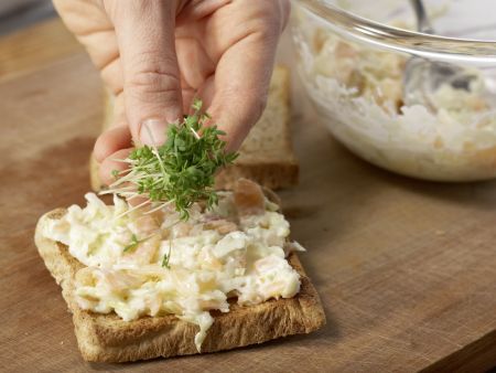 Lachstatar auf Kressebrot Zubereitung Schritt 5 Lachstatar auf Kressebrot Zubereitung Schritt 5