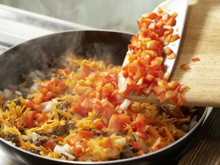 Lasagne mit Frischkäse Zubereitung Schritt 4 Lasagne mit Frischkäse Zubereitung Schritt 4