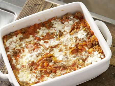 Lasagne mit Frischkäse Zubereitung Schritt 8 Lasagne mit Frischkäse Zubereitung Schritt 8