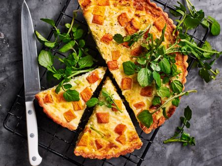 Lauch-Kürbis-Quiche