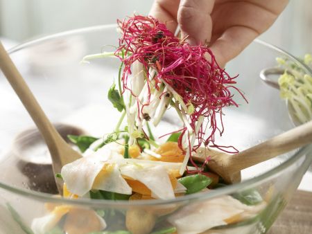 Mairübensalat mit Sprossen Zubereitung Schritt 9 Mairübensalat mit Sprossen Zubereitung Schritt 9