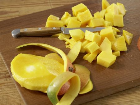 Mango-, Minz-, Zitroneneis Zubereitung Schritt 5 Mango-, Minz-, Zitroneneis Zubereitung Schritt 5