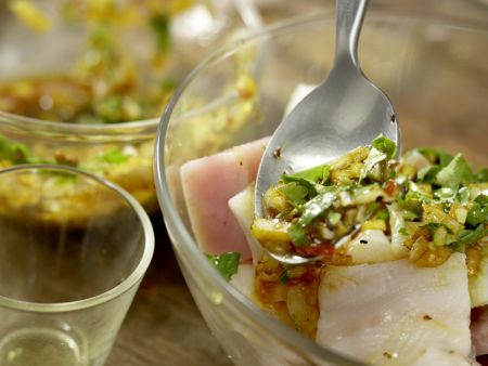 Marokkanische Fischspieße Zubereitung Schritt 5 Marokkanische Fischspieße Zubereitung Schritt 5