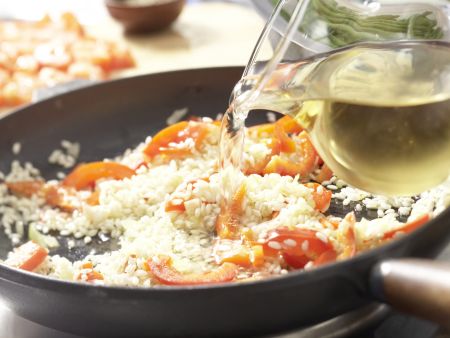 Meeresfrüchte-Paella Zubereitung Schritt 6 Meeresfrüchte-Paella Zubereitung Schritt 6