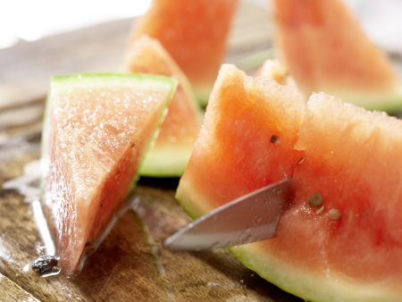 Melonenbowle Zubereitung Schritt 1 Melonenbowle Zubereitung Schritt 1