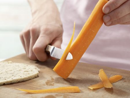 Möhre in der Rolle Zubereitung Schritt 2 Möhre in der Rolle Zubereitung Schritt 2