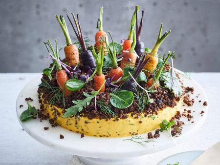 Möhren-Cheddar-Torte