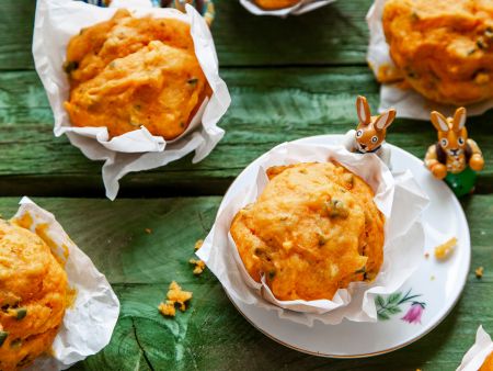 Möhren-Pistazien-Muffins