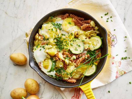 Nudel-Kartoffel-Ei-Pfanne Nudel-Kartoffel-Ei-Pfanne