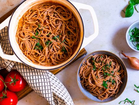 Nudeln mit Gemüsesauce