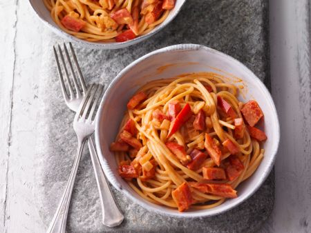 Nudeln mit Paprika