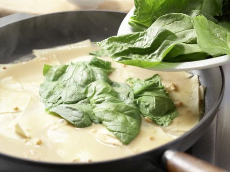Nudeln mit Spinat und Käse Zubereitung Schritt 4 Nudeln mit Spinat und Käse Zubereitung Schritt 4