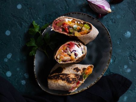 Ofengemüse-Wraps
