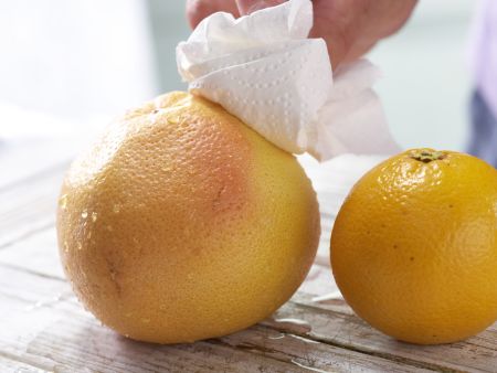 Orangen-Grapefruit-Salat Zubereitung Schritt 1 Orangen-Grapefruit-Salat Zubereitung Schritt 1