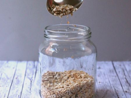 Overnight Oats Zubereitung Schritt 1 Overnight Oats Zubereitung Schritt 1