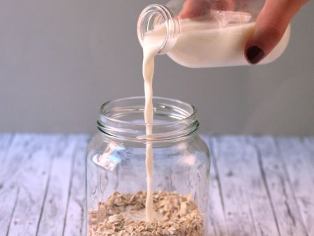 Overnight Oats Zubereitung Schritt 2 Overnight Oats Zubereitung Schritt 2
