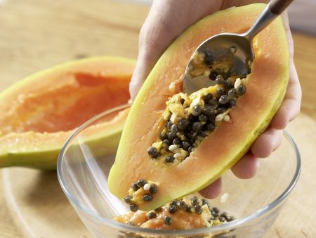 Papaya-Herztorte Zubereitung Schritt 8 Papaya-Herztorte Zubereitung Schritt 8