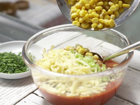 Paprika-Mais-Dip Zubereitung Schritt 6 Paprika-Mais-Dip Zubereitung Schritt 6