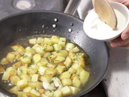 Pasta mit Kartoffeln Zubereitung Schritt 7 Pasta mit Kartoffeln Zubereitung Schritt 7