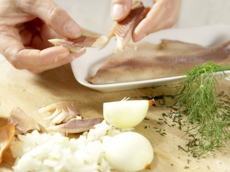 Pasta mit geräucherter Forelle Zubereitung Schritt 3 Pasta mit geräucherter Forelle Zubereitung Schritt 3