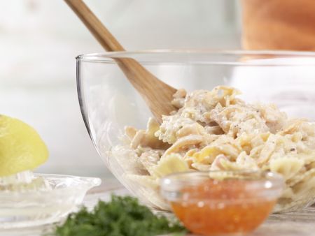 Pasta mit Räucherlachs Zubereitung Schritt 6 Pasta mit Räucherlachs Zubereitung Schritt 6
