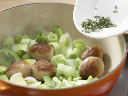 Pastasauce mit Lauch Zubereitung Schritt 5 Pastasauce mit Lauch Zubereitung Schritt 5