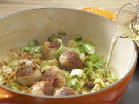 Pastasauce mit Lauch Zubereitung Schritt 7 Pastasauce mit Lauch Zubereitung Schritt 7