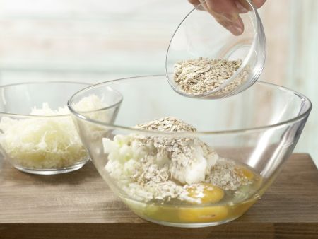 Pastinakenpuffer mit Dip Zubereitung Schritt 3 Pastinakenpuffer mit Dip Zubereitung Schritt 3