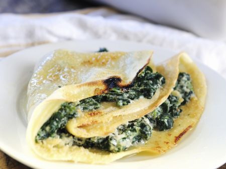 Pfannkuchen mit Spinat Rezept